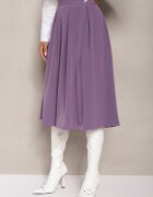 sophyline Fustă Violet Midi cu pliuri largi și evazată Helenesa