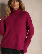 sophyline Guler casual violet cu vâscoză cu o croială mai scurtă la spate Nialireth