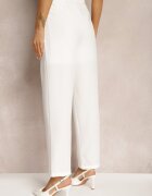 sophyline Pantaloni Albi Eleganti cu fermoar Andantino
