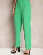 sophyline Pantaloni Verzi High Waist cu elastic în talie și craci drepți Brenissa