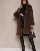 sophyline paris Geacă Maro Blană cu croială lungă cu viscoză Ninnarlia