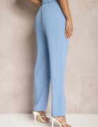 sophyline paris Pantaloni albaștri cu o croială clasică cu buzunare Dracaisa