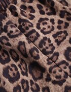 sophyline paris Pantaloni bej cu croială dreaptă cu imprimeu leopard Enalora