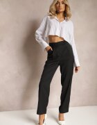 sophyline paris Pantaloni Negri cu Fason Clasic cu Buzunare Dracaisa