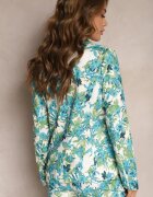 sophyline Sacou la un rând floral Albastru-Alb Wastaria