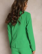 sophyline Sacou Verde cu Croi Clasic cu un Nasture Pevira
