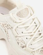 sport Adidași Bej pe Platformă Decorați cu Pietre și Dantelă Antea