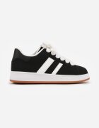sport Adidași Negri Decorați Cu motiv de dungi Flortewi