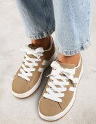 sport Sneakers Bej închis Decorați cu Motiv de Dungi Flortewi