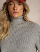 studio eleven Maletă Gri cu Viscoză și Fibră Strălucitoare Liadoraa