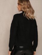 studio eleven Pulover Negru Golf din tricot striat Ervanna