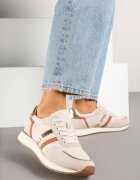 super mode Adidași bej cu model metalic Alusa