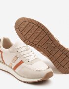 super mode Adidași bej cu model metalic Alusa