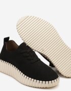 super mode Adidași Negri cu Platformă Reliefată cu Partea Superioară Ajurată Ronfira