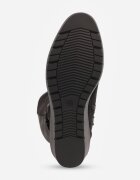 super mode Cizme cu platformă și panou elastic cu cataramă metalică Nanila Bej Negre
