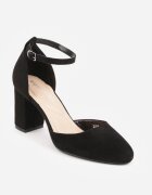 super mode Pantofi stiletto Negre cu toc cu baretă în jurul gleznei Erelina