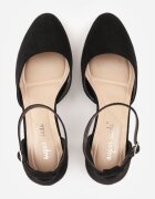 super mode Pantofi stiletto Negre cu toc cu baretă în jurul gleznei Erelina