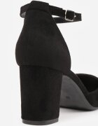 super mode Pantofi stiletto Negre cu toc cu baretă în jurul gleznei Erelina