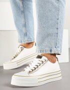 super mode Tenisi Albi-Aurii cu Platformă Stil Casual Ravilne