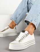super mode Tenisi Albi-Aurii cu Platformă Stil Casual Ravilne