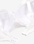 Sutien Alb din Dantelă Full Cup cu Bretele Reglabile Dimela