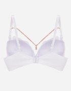  Sutien Alb Push Up Decorat cu Lanț cu Cristal Brinanna