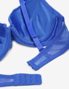  Sutien Albastru Push-up cu Dantelă și Decorațiune Metalică Norirae