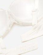  Sutien Bej deschis Elegant Cupă C cu Dantelă și Închidere cu copci Mairiel