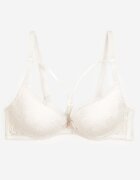  Sutien Bej deschis Full Cup cu Dantelă Tinallore