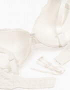  Sutien Bej deschis Full Cup cu Dantelă Tinallore