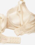  Sutien Bej deschis Push Up Decorat cu Dantelă Temirenna