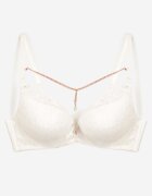  Sutien Bej Deschis Push-up Decorat cu lănțișor cu cristal Brinanna