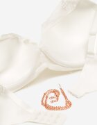  Sutien Bej Deschis Push-up Decorat cu lănțișor cu cristal Brinanna