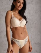  Sutien Bej Full Cup Decorat cu Dantelă Raviera