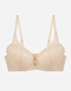 Sutien Bej Full Cup Decorat cu Dantelă Raviera