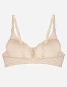  Sutien Bej Full Cup Decorat cu Dantelă Raviera