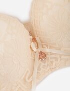  Sutien Bej Full Cup Decorat cu Dantelă Raviera