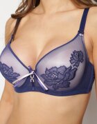  Sutien Bleu marin Decorat cu dantelă Full Cup Pasecia