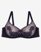  Sutien Bleu marin Decorat cu dantelă Full Cup Pasecia