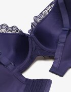  Sutien bleumarin din dantelă cu bretele reglabile Tinalle