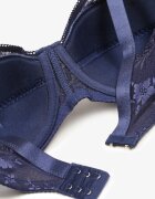  Sutien Bleumarin din Dantelă Full Cup cu Bretele Ajustabile Dimela