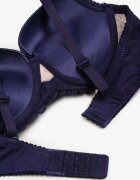  Sutien Bleumarin-roz din dantelă Push Up Bliffa