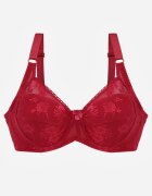  Sutien Bordo Full Cup cu Dantelă Vikonie