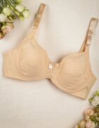  Sutien Clasic Bej deschis cu bretele reglabile Amarhi
