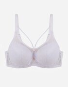  Sutien din dantelă Alb Full Cup cu bretele reglabile Nestalily
