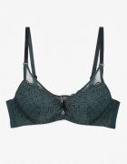  Sutien Din Dantelă Verde Închis Push-Up Evantia