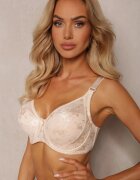  Sutien Full Cup Bej deschis cu dantelă Vikonie