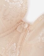 Sutien Full Cup Bej deschis cu dantelă Vikonie