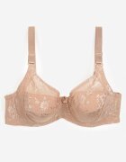  Sutien Full Cup Bej închis cu dantelă Vikonie