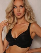  Sutien Full Cup Negru cu Dantelă Vikonie